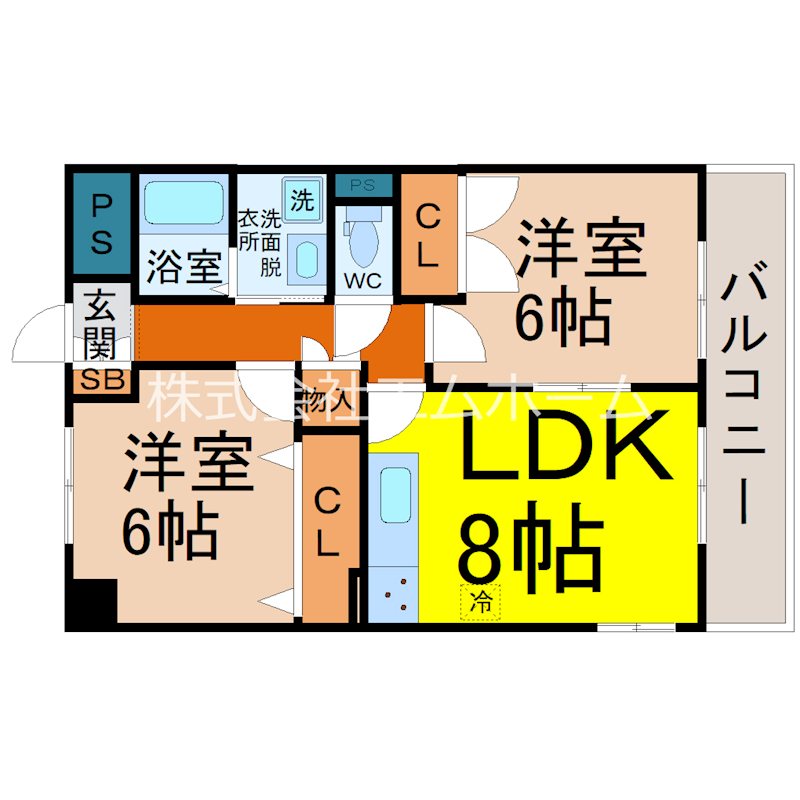 ジャルダン新栄 間取り