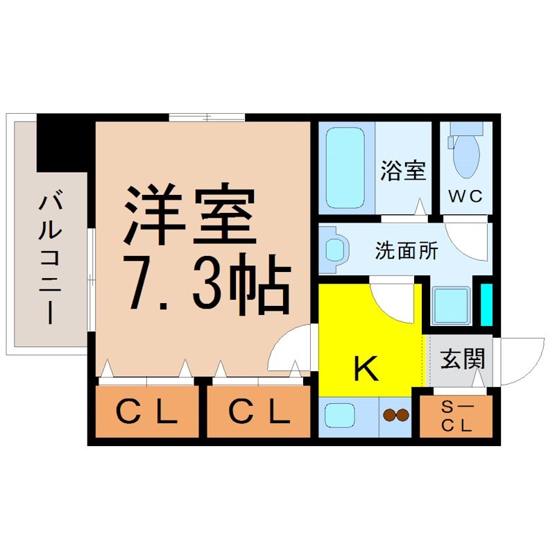 エイペックス名古屋鶴舞公園前 間取り