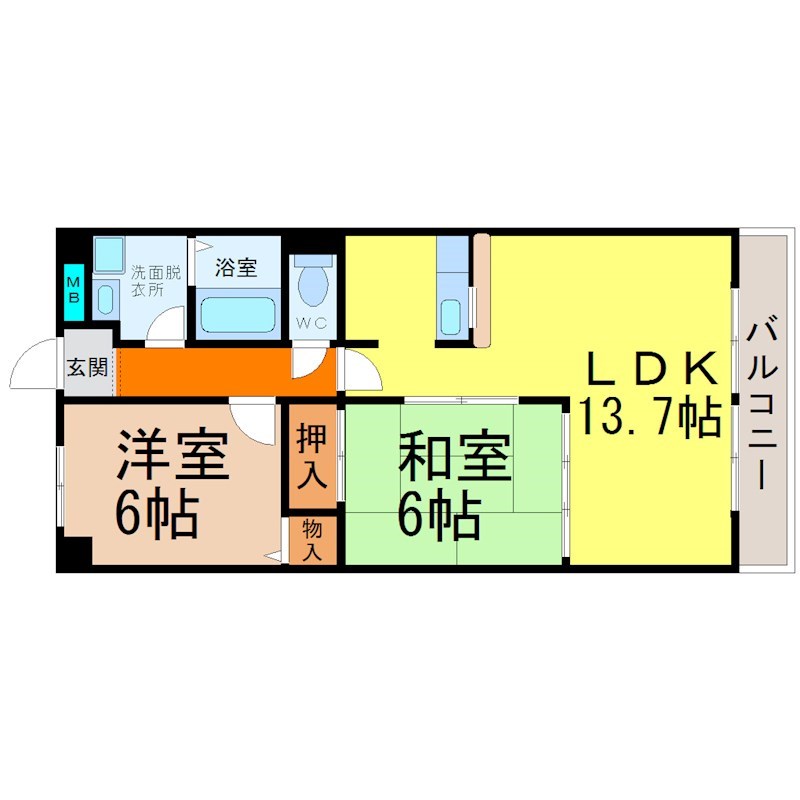 シェソワ駒方 間取り
