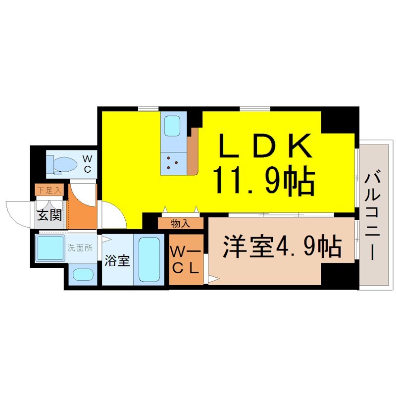 ｕｐ　ｓｉｄｅ　Ｍ　大曽根 間取り