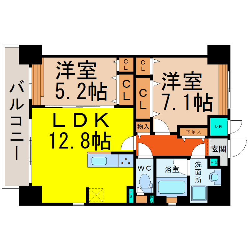 グランディール名古屋 間取り