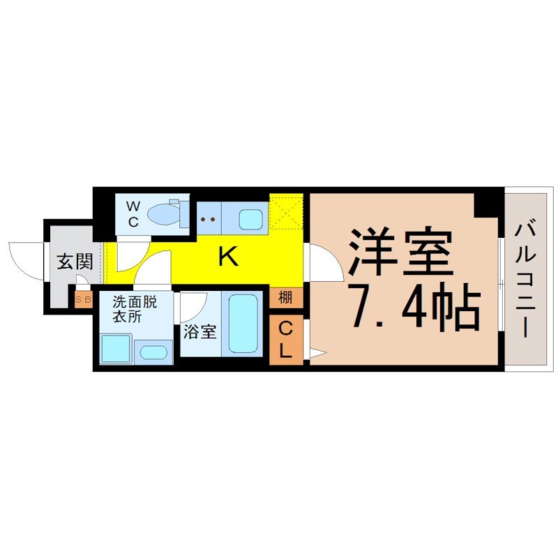 シャルマンソワレ名駅 間取り