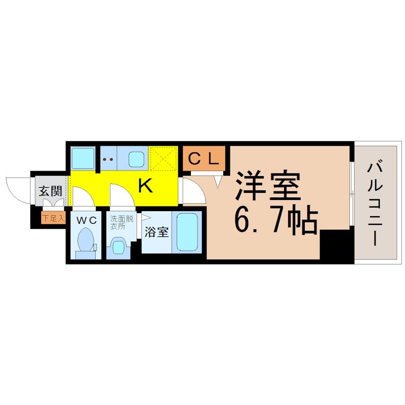 プレサンス大須観音ビザリア 間取り