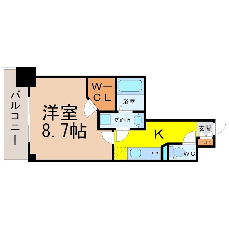 プレサンス栄ライズ 間取り