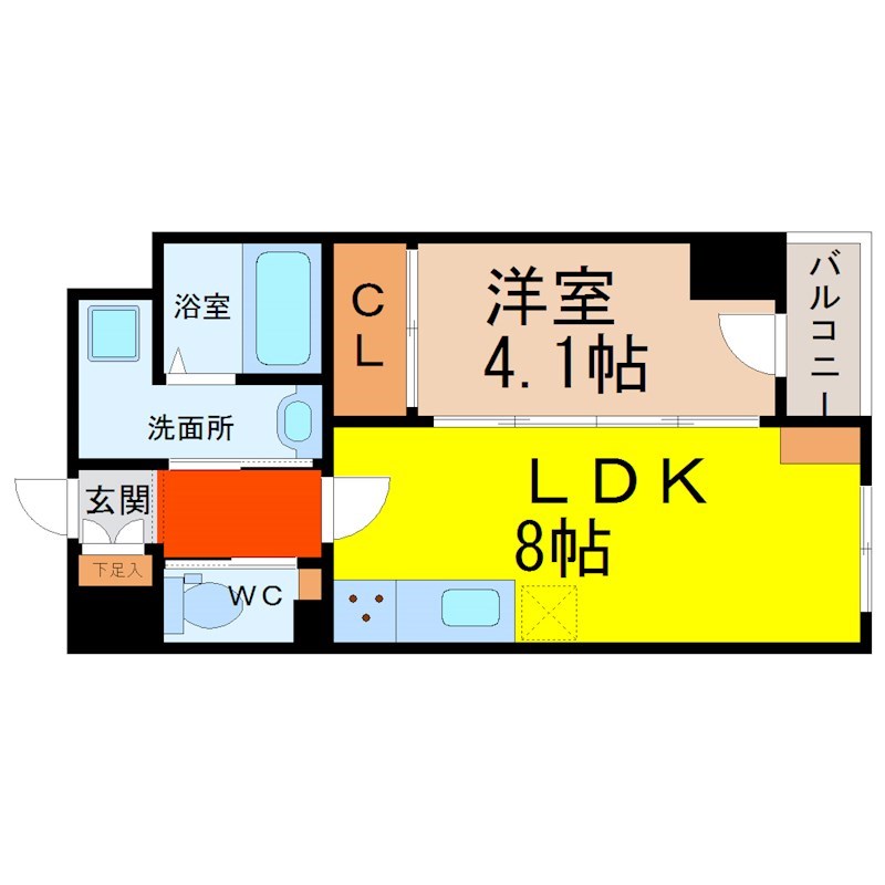 ＰｕｒａＶｉｄａ幅下 間取り