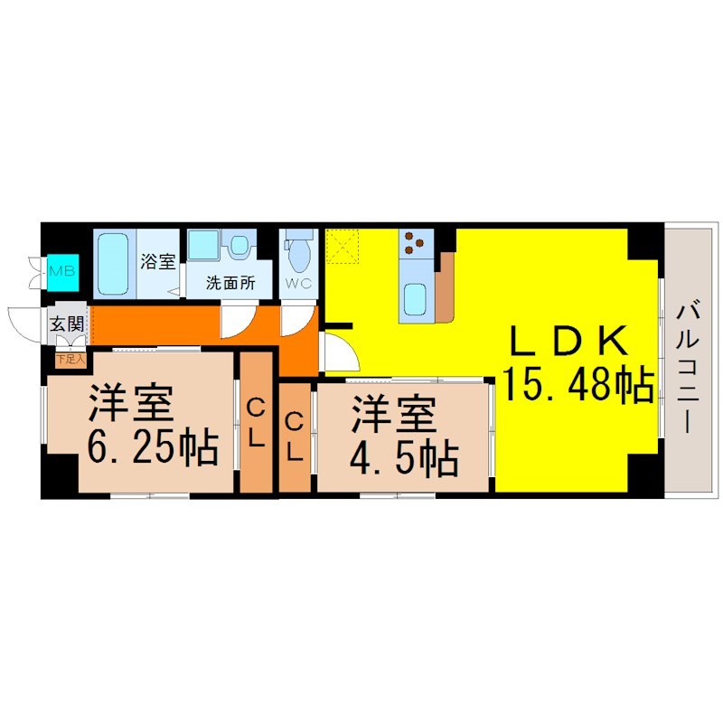 ＧＲＡＮＤＵＫＥ鶴舞公園（グランデューク鶴舞公園） 間取り