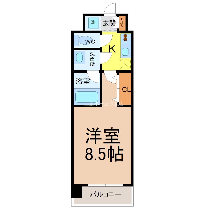 ルクレ新栄レジデンス 間取り