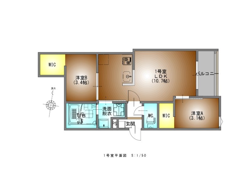 ＲＥＧＡＬＥＳＴ妙音通II 間取り