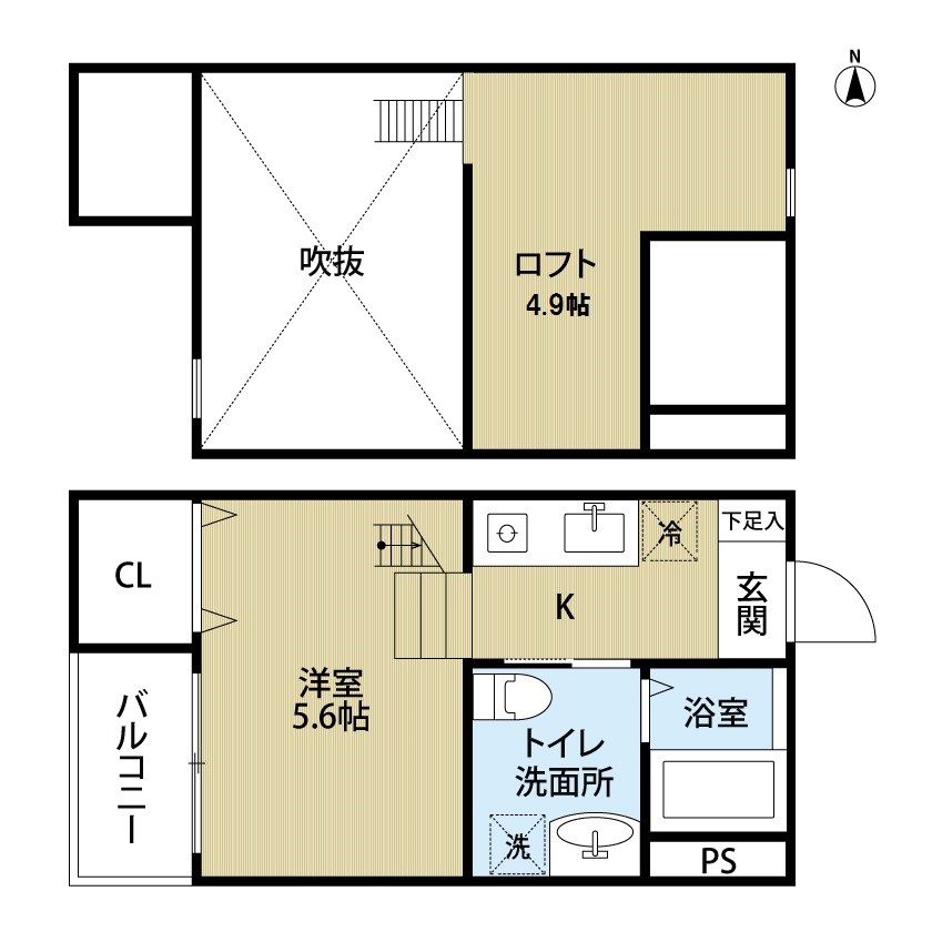 Ｍ’ｓ　ｔｏｍｏｒｒｏｗ（エムズトゥモロー） 間取り