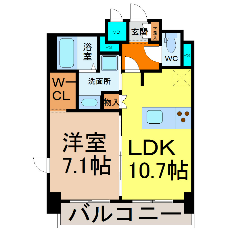 プレサンス鶴舞公園ＷＥＳＴ 間取り