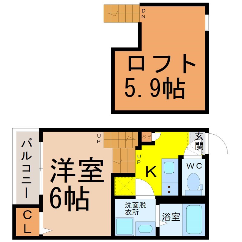 ハーモニーテラス上小田井 間取り