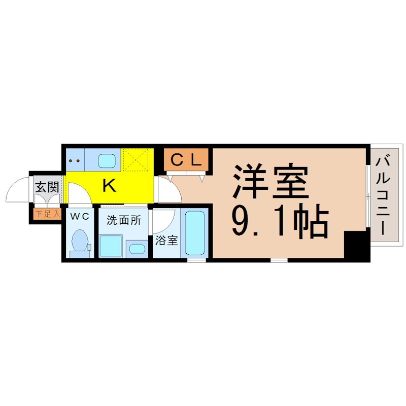 ＬＵＭＩＮＯＵＳ千種（ルミノスチクサ） 間取り