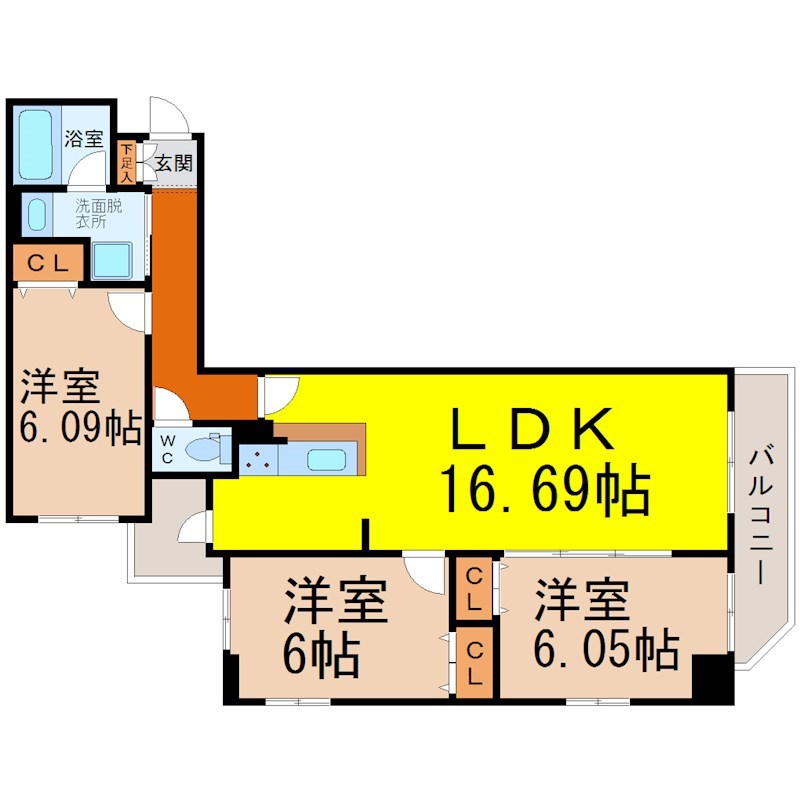 ＫＤＸ泉レジデンス 間取り