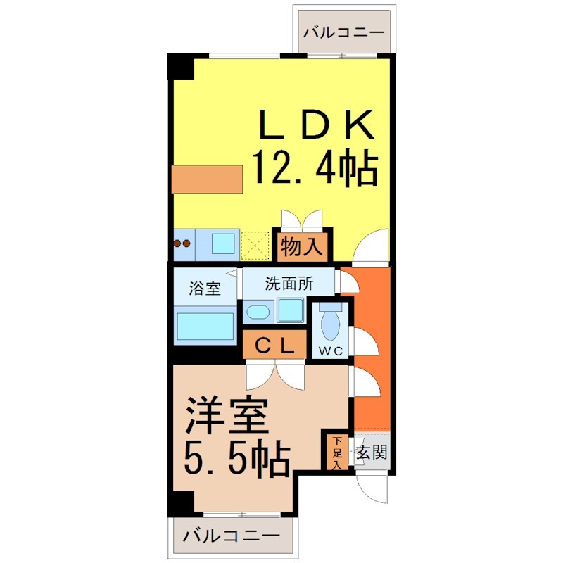レジディア久屋大通II 間取り