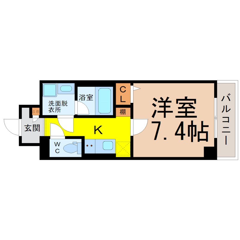 シャルマンソワレ名駅 間取り