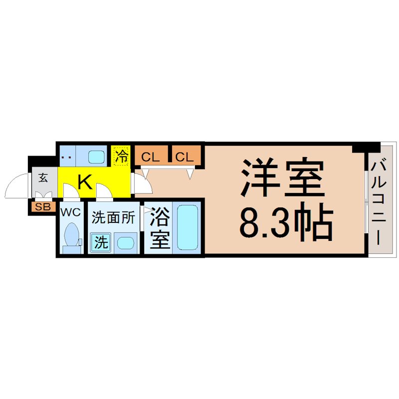 S-RESIDENCE名駅West 間取り