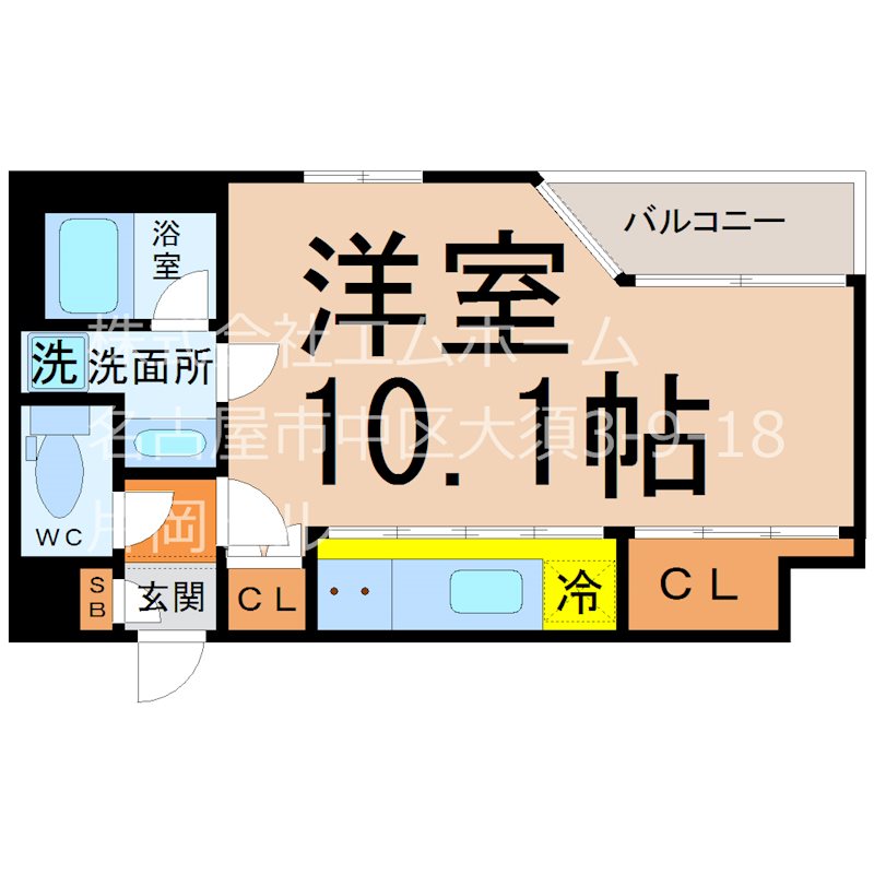 SPACE CUBE HONJIN（スペースキューブホンジン） 間取り