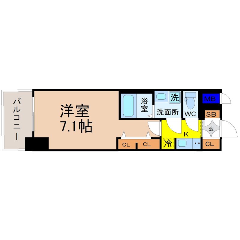 S-RESIDENCE星ヶ丘（エスレジデンス） 間取り