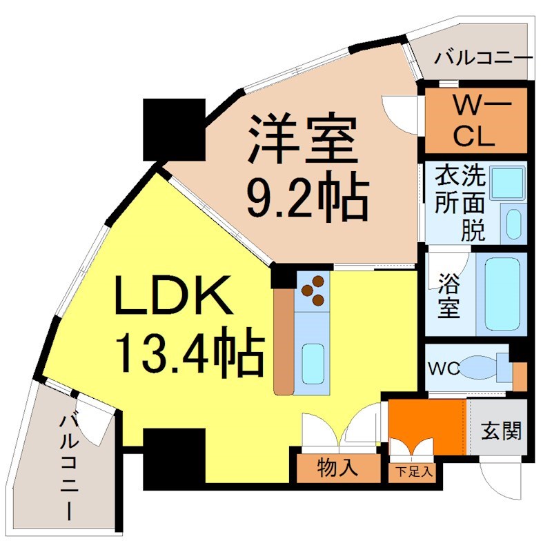 ドゥーエ上前津 間取り
