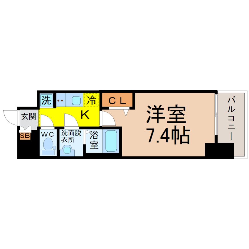 プレサンスジェネ新栄町駅前葵 間取り