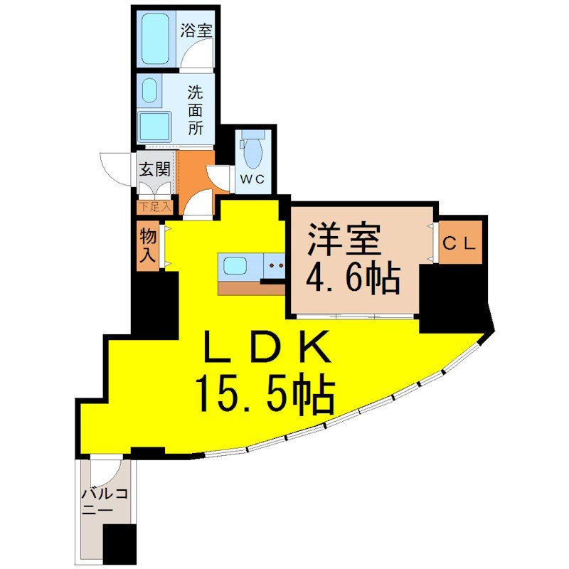 ＷＥＳＴＩＮ上前津 間取り