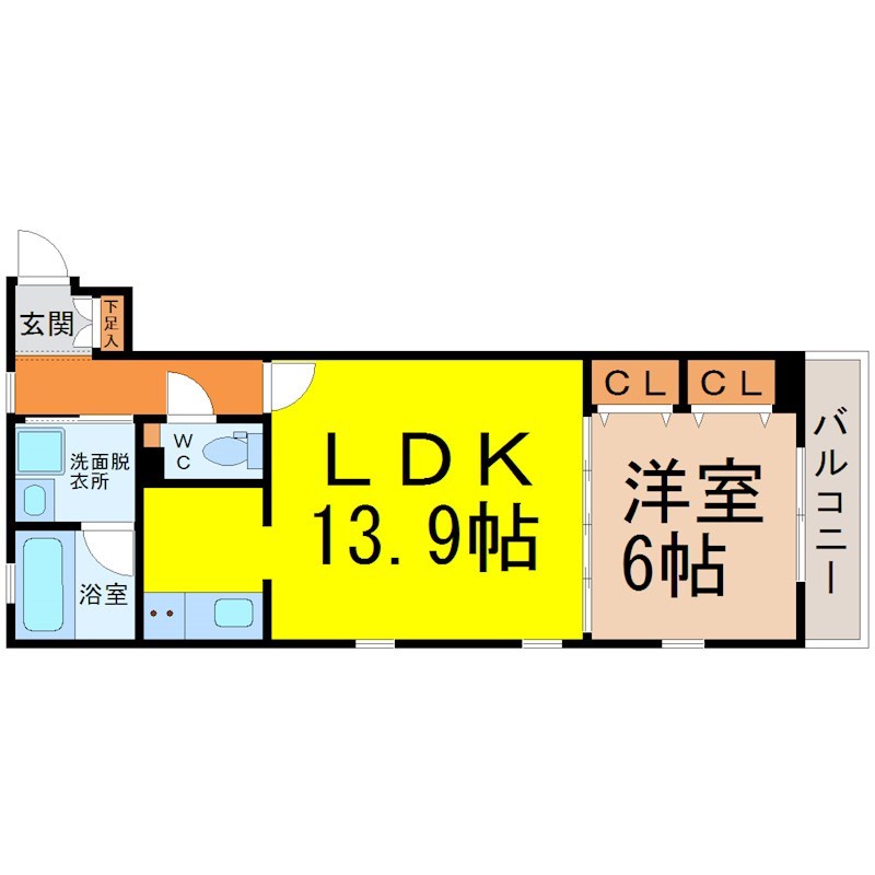 ピースアウル黒川 間取り