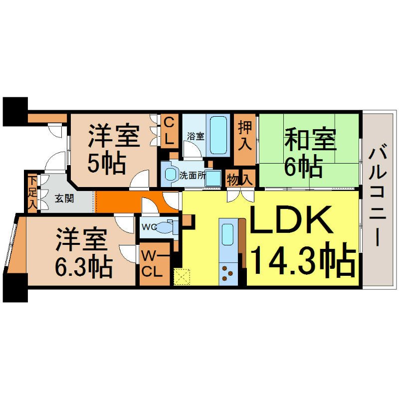 グランカーサ上前津 間取り