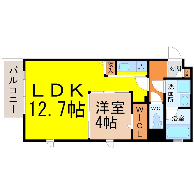 Ｕｒｂａｎ　Ｃｌｏｕｄ　Ｉｚｕｍｉ 間取り