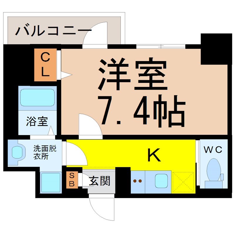 エスリード新栄デュオ 間取り