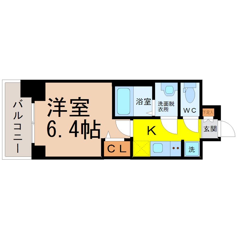 プレサンス名駅南エディフィス 間取り