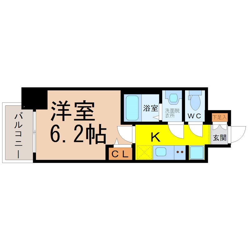 プレサンスＴＨＥ大須観音 間取り