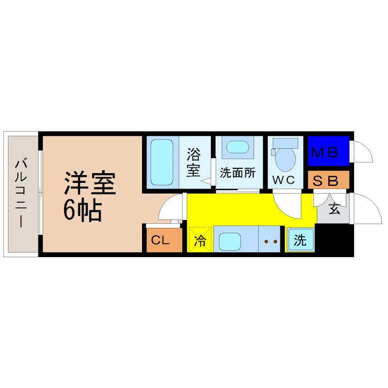 エステムコート名古屋新栄アクシス 間取り
