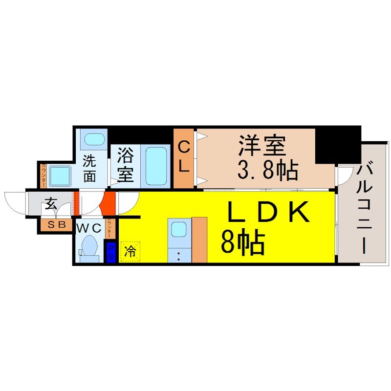 プレサンス名古屋駅ゲート 間取り