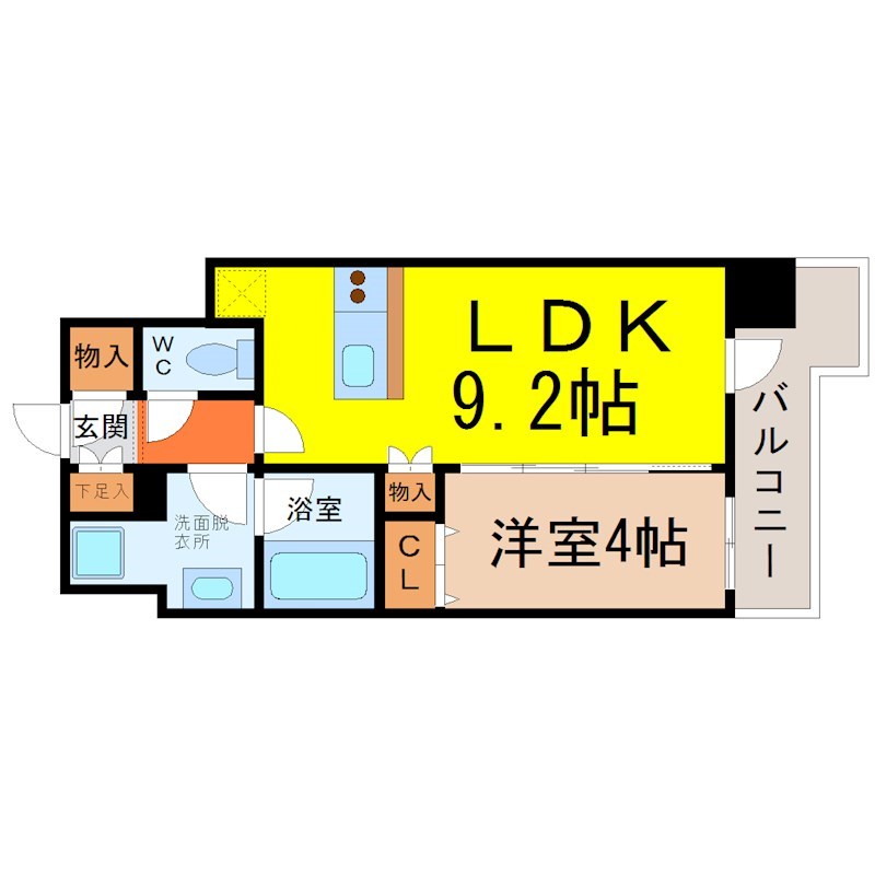 LaSante東別院 間取り