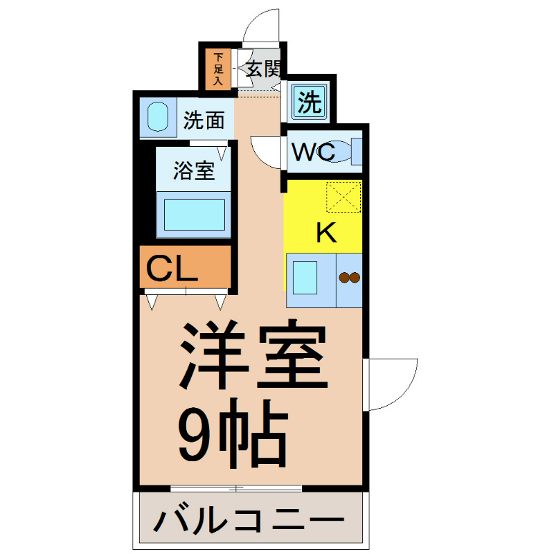 プレサンス名古屋ＳＴＡＴＩＯＮアライブ 間取り
