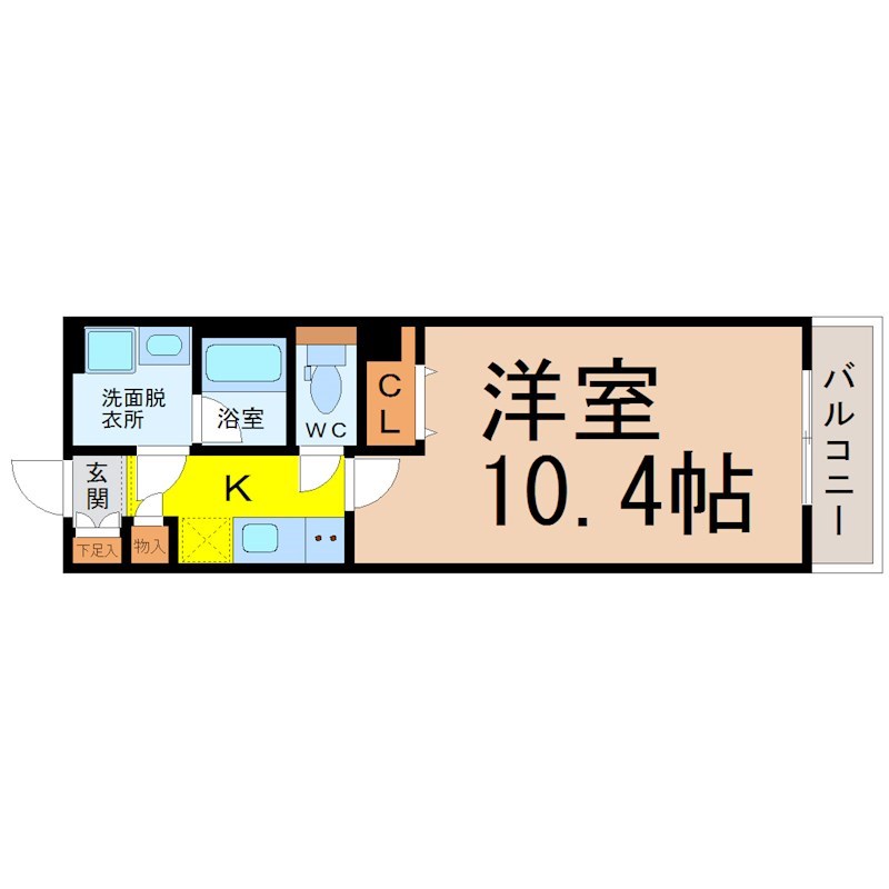 ディアレイシャス大須観音 間取り