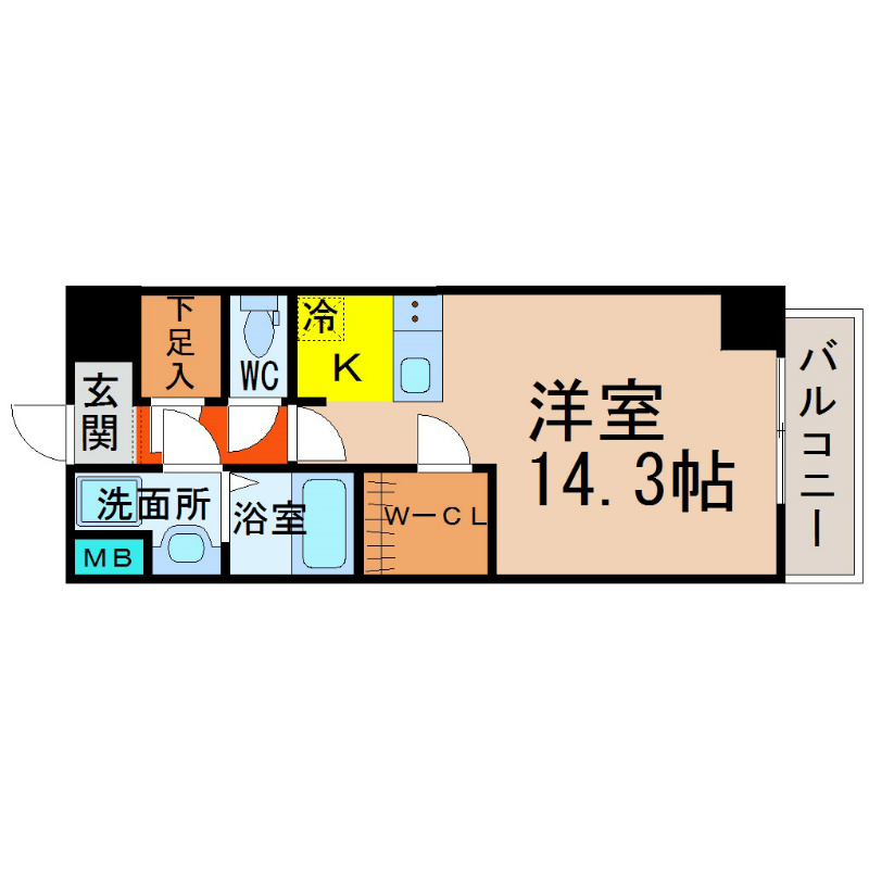 Ｖｉａｒｅ　ｓｔｏｒｉａ（ヴィアーレストーリア） 間取り