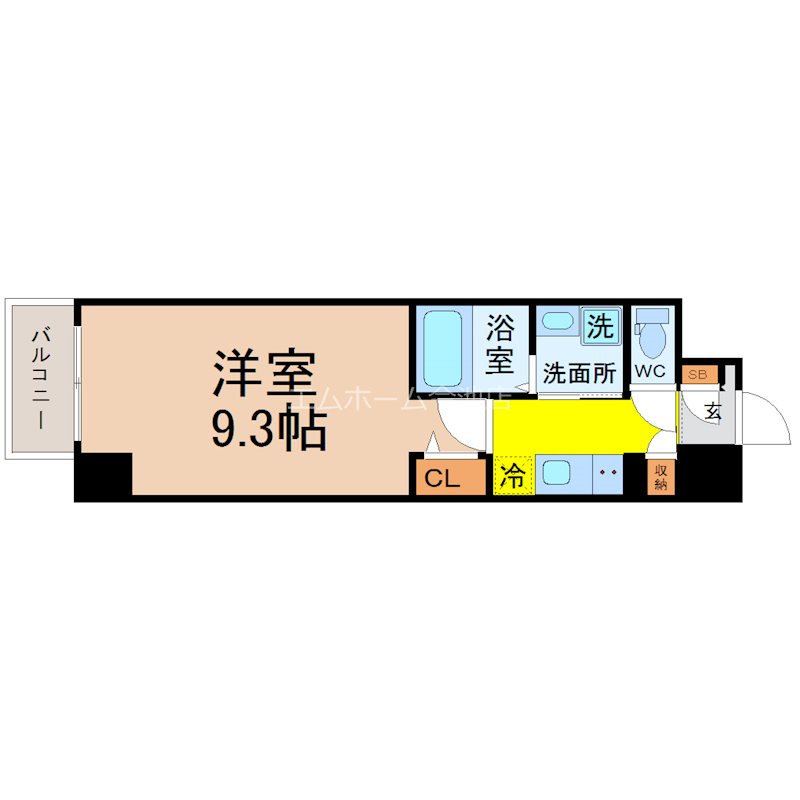 K　Smart　Imaike（ケースマート） 間取り
