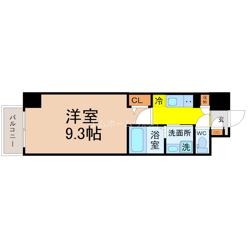 K　Smart　Imaike（ケースマート） 間取り