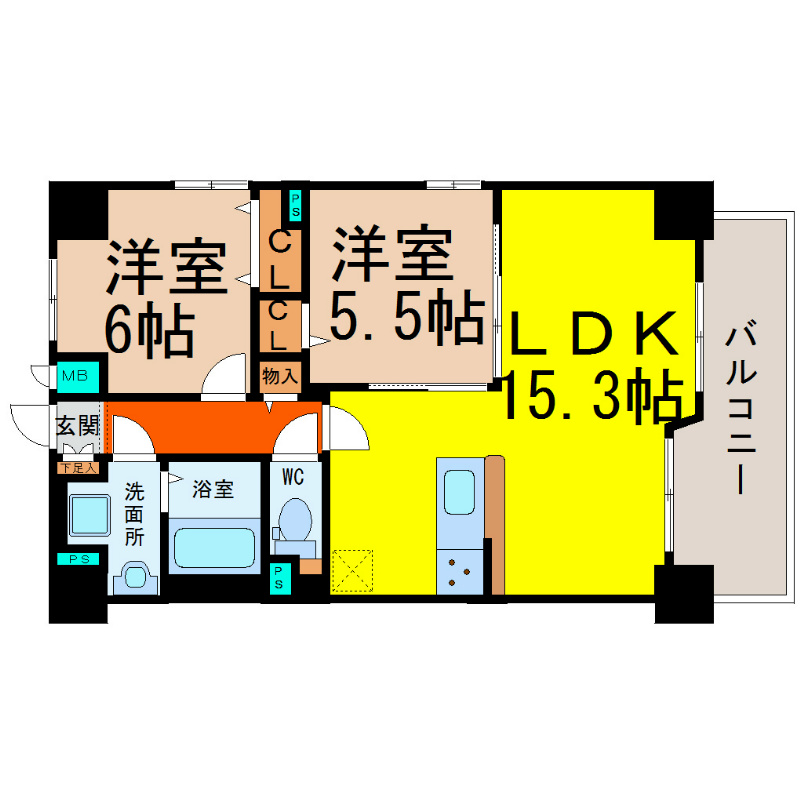 ＣａｓａＤｉＭａｒｅ（カーサジマーレ） 間取り