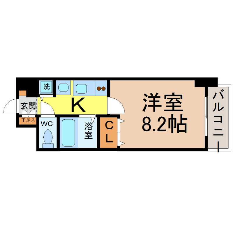 プレサンス名古屋駅前グランヴィル  間取り