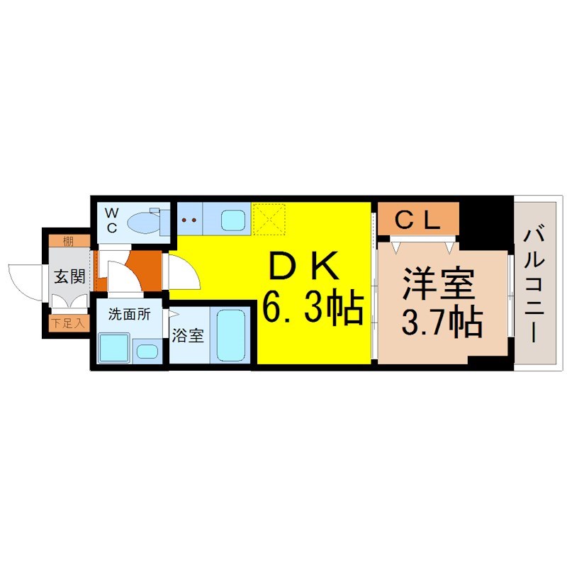 エスリードレジデンス東別院マークス 間取り