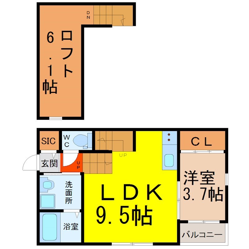 Ｓｔａｇｅ苗代町 間取り