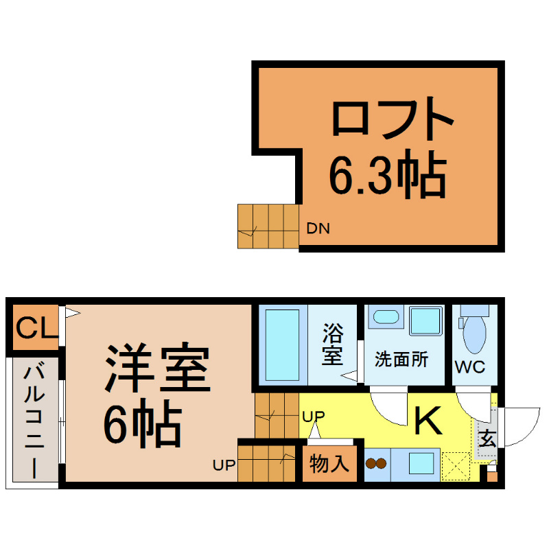 ＨＵＭＭＩＮＧ ＬＩＦＥ栄生 間取り