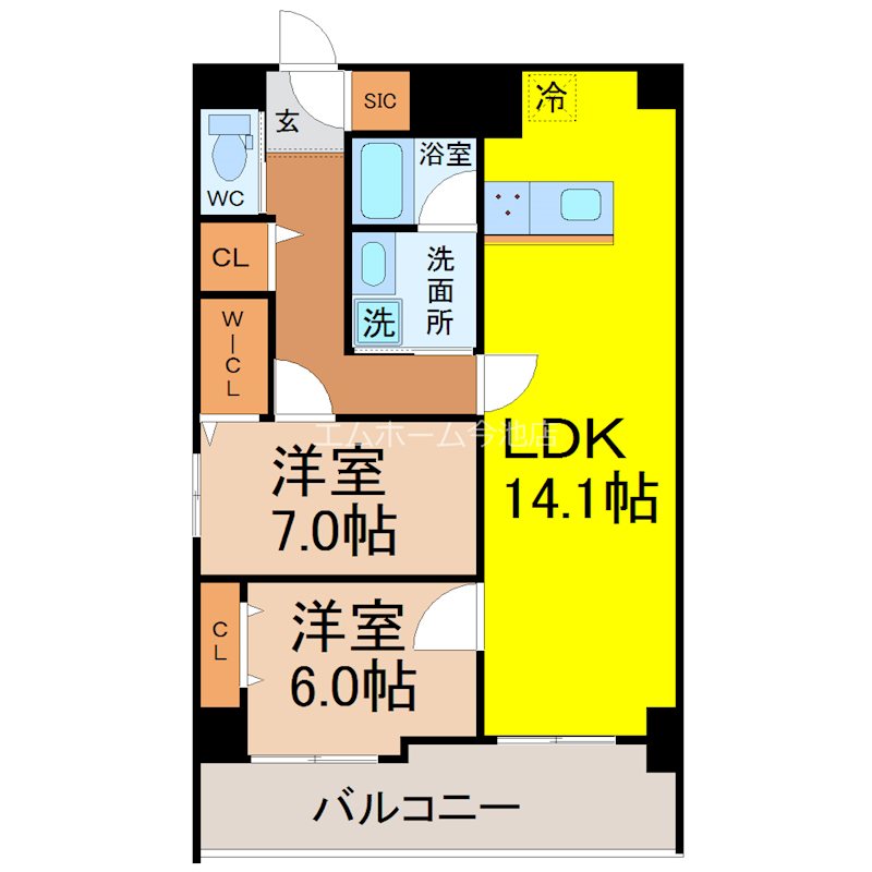ロイヤルカーサ千種（チクサ） 間取り