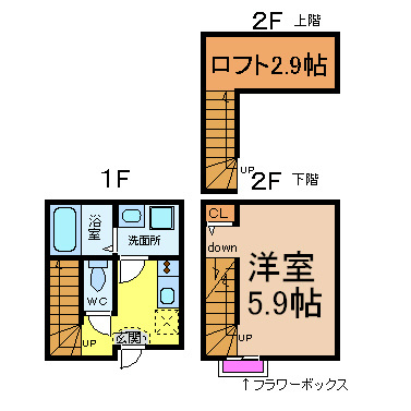 ＣＡＳＡ名駅西（カーサ名駅西） 間取り