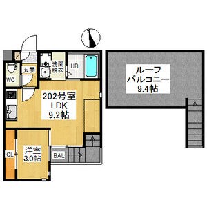 ＧＲＡＮＤＴＩＣ　ＣＲＥＡＲＴ（グランティッククレアート） 間取り