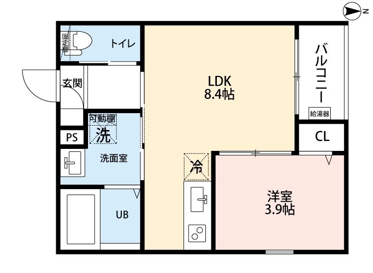 シャンブル高畑 間取り