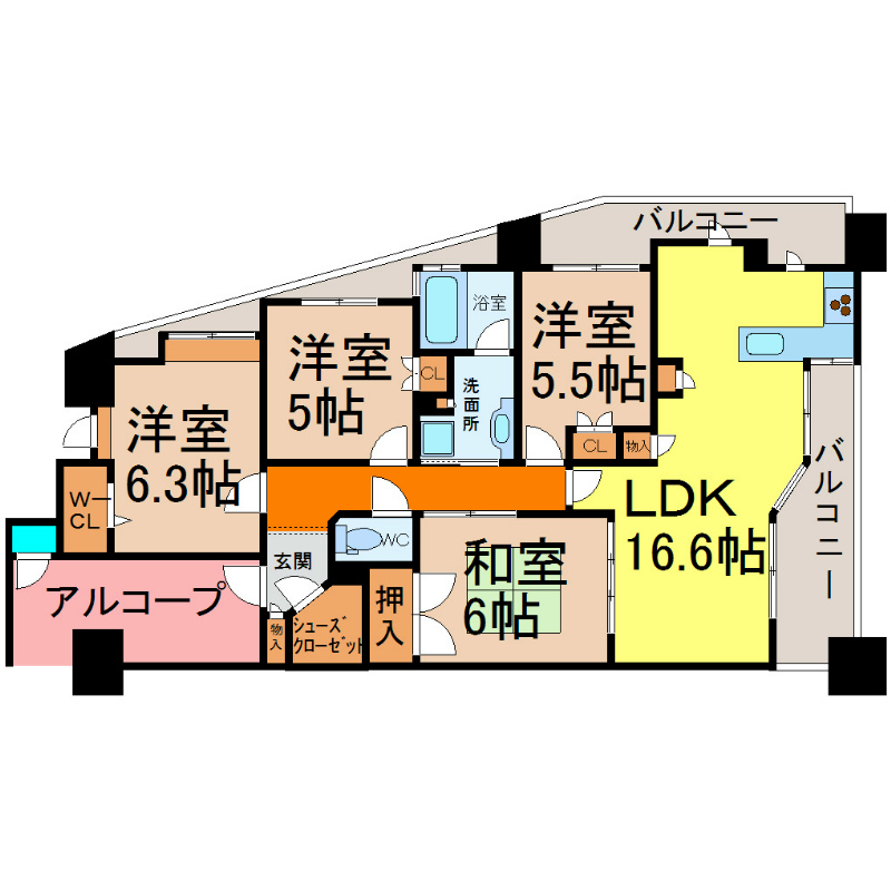 グランカーサ上前津 間取り