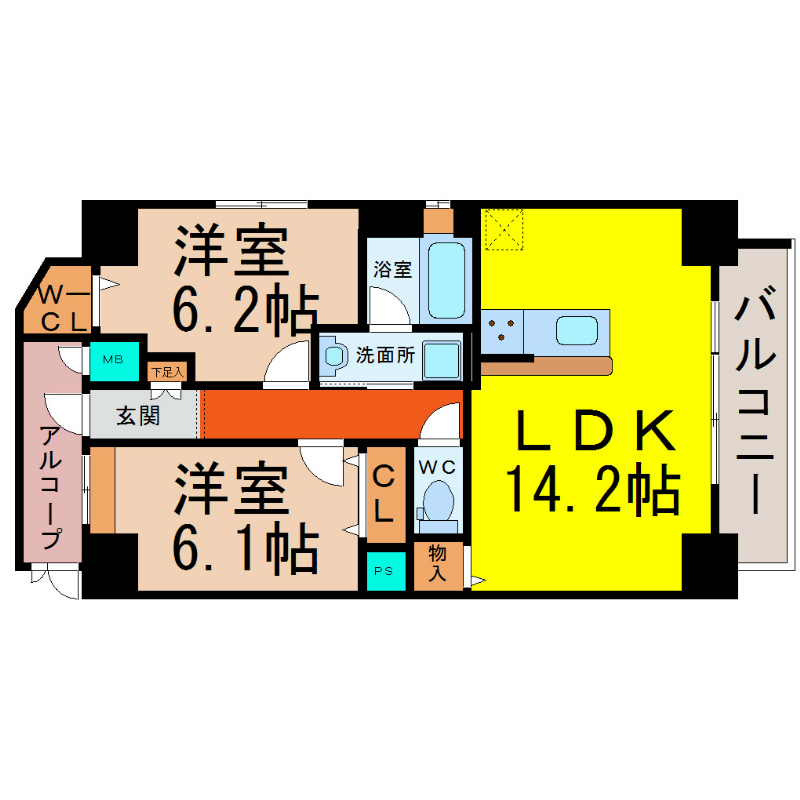 プライム松原 間取り